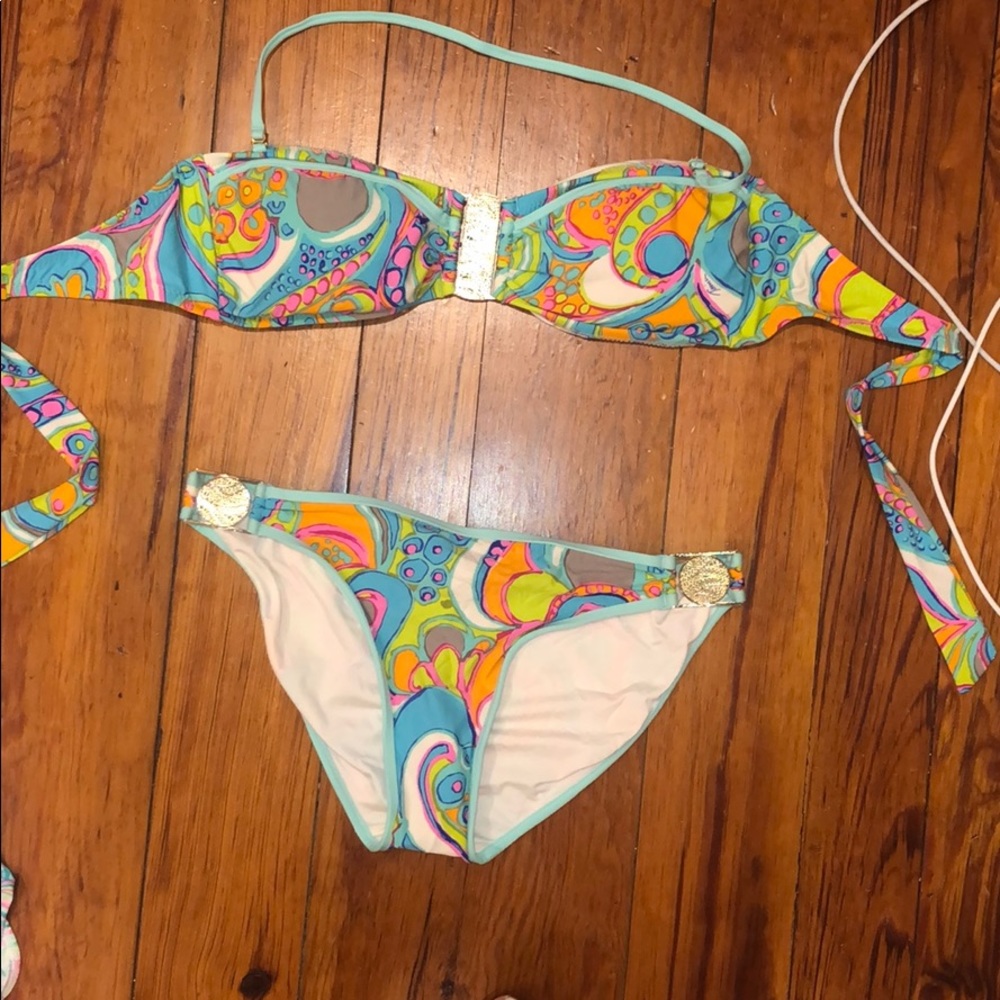 Trina Turk swim set- bandeau